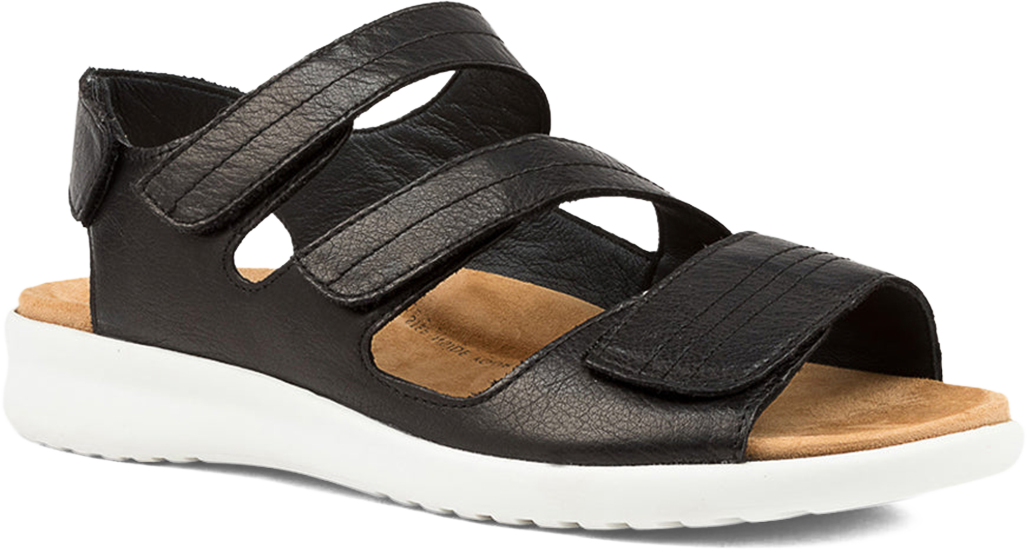 Quarter view Women's Ziera Footwear style name Bonny-W in Black