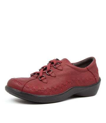 Quarter view Women's Ziera Footwear style name Allsorts-M in Rouge Trooper Leather. Sku: ZR10207PTALE