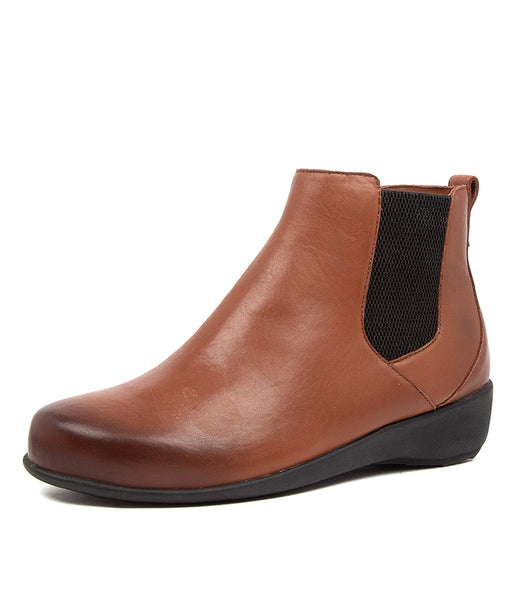 Women's Ziera Shanghai in Dark Tan Leather sku: ZR10040TAOLE