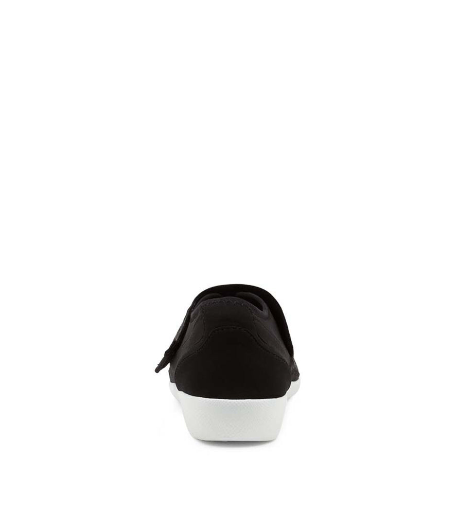 Women's Shoe, Brand Ziera  in  in Black/ Black Leopard Neoprene/ Elastic shoe image back view