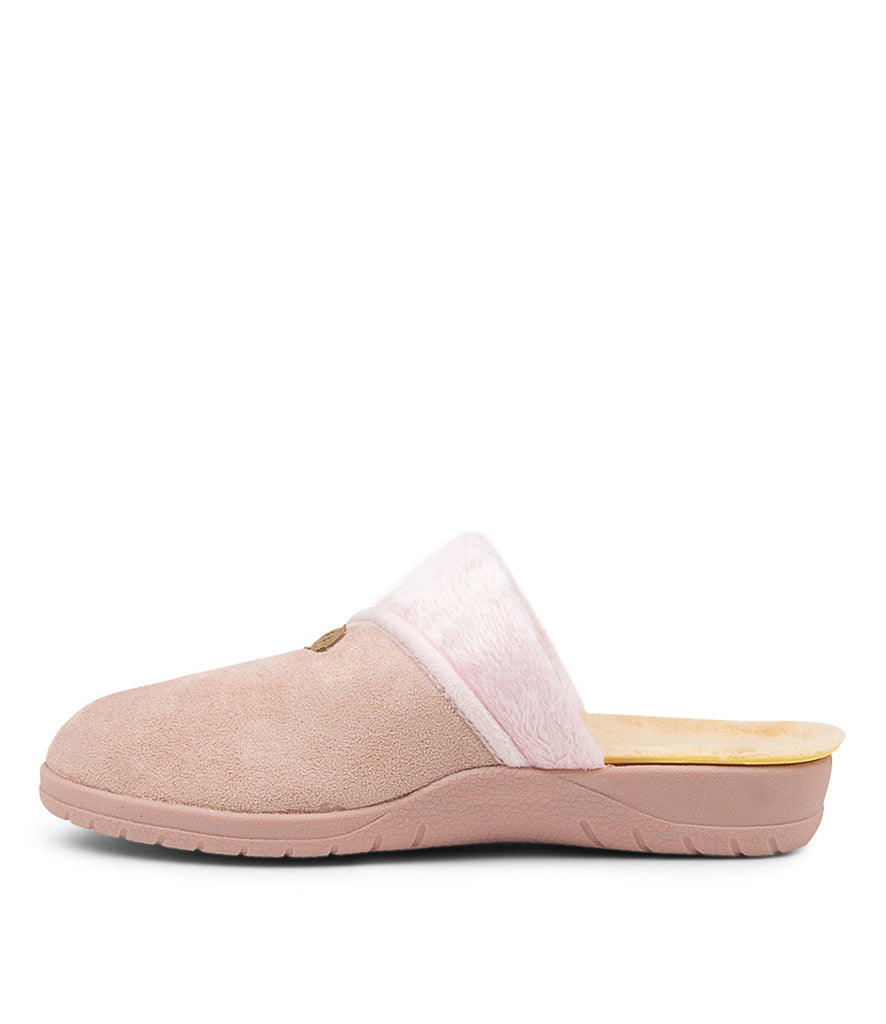 Women's Shoe, Brand Ziera  in  in Pale Pink Microsuede shoe image outside view