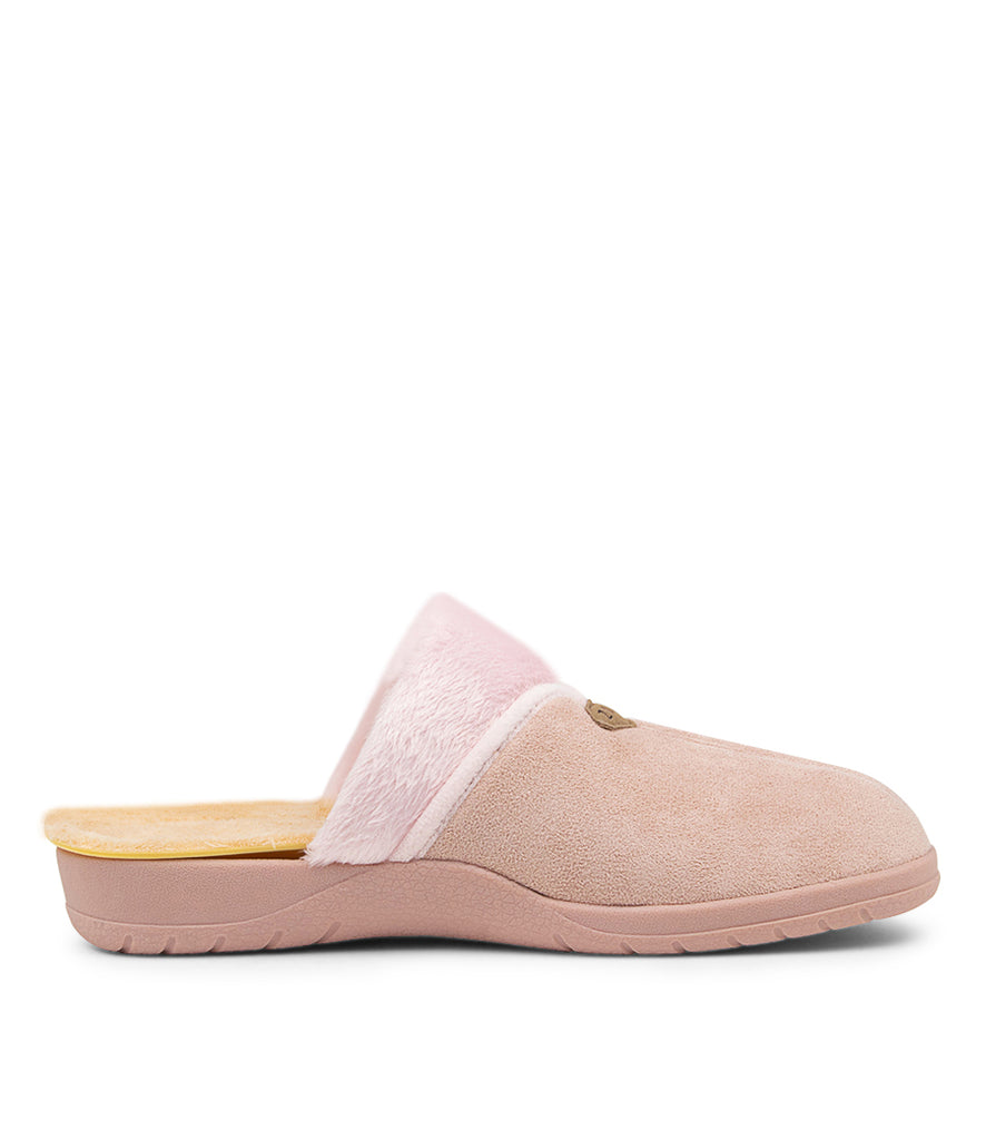 Women's Shoe, Brand Ziera  in  in Pale Pink Microsuede shoe image inside view
