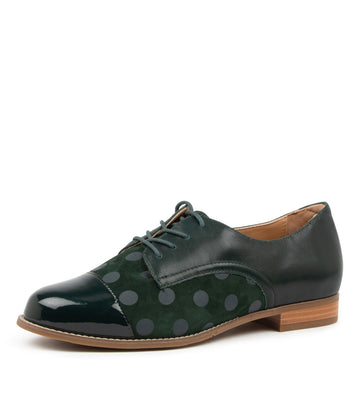 Quarter view Women's Ziera Footwear style name Tobin in Forest Multi. Sku: ZR10308H22HG