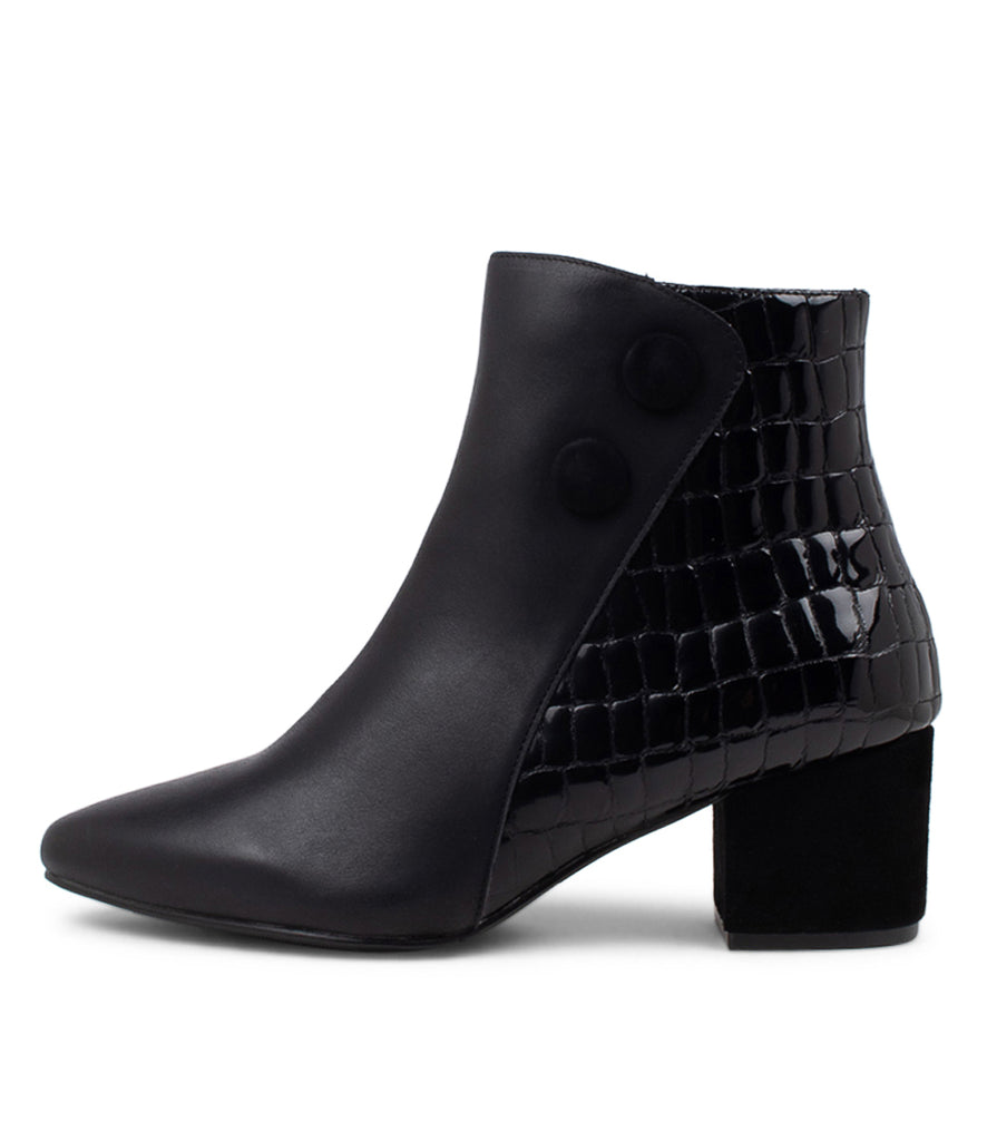 Women's Shoe, Brand Ziera  in  in Black Mix shoe image outside view